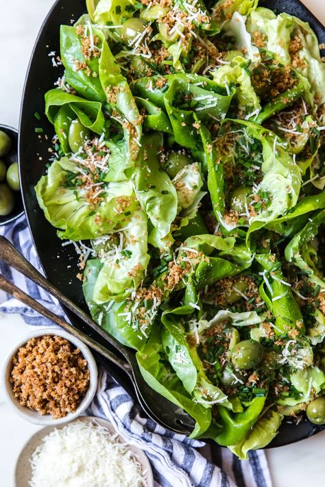 While most meals are improved by the addition of a fresh, crisp green salad, these 30 salad recipes prove that it can be so much more than just a healthy side dish. Butter Lettuce Salad, Bibb Lettuce, Lettuce Salad Recipes, Butter Lettuce, Side Salad Recipes, Winter Greens, Perfect Salad, Creamy Dressing, Easy Butter