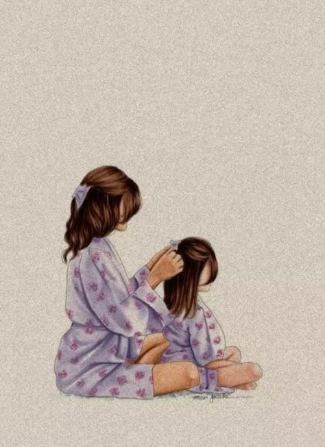 Mom And Daughter Wallpaper, Daughter Wallpaper, Mother And Daughter Drawing, Wallpaper Whatsapp, Mothers And Daughters, Mother Art, Mom Memes, Whatsapp Wallpaper, Cellphone Wallpaper Backgrounds