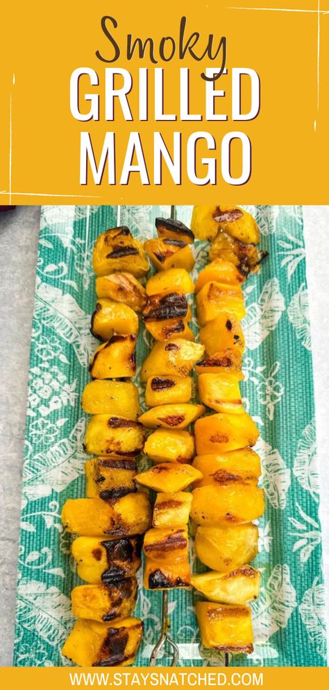 Air Fryer Mango, Grilled Mango, Blackstone Cooking, Recipes Grilling, Keto Easy, Large Family Meals, Dinner Side, Grilled Fruit, Mango Chunks