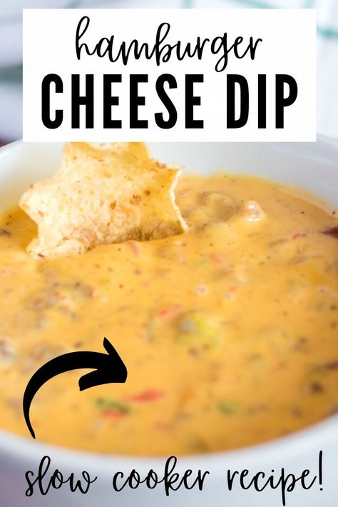 Cheese Dip Recipes Velveeta Ground Beef, Hamburger Cheese Dip Crockpot, Cheese Dip Crockpot, Hamburger Cheese Dip, Hamburger Cheese Dips, Velveeta And Rotel, Nacho Cheese Dip Recipe, Hamburger Dip, Velveeta Rotel