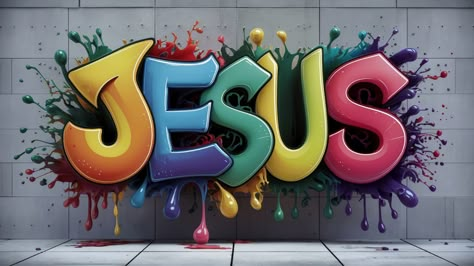 Christian Graffiti, Jesus Love Images, Prayer Images, Christian Graphics, Dove Pictures, Happy Day Quotes, Christian Shirts Designs, Bible Words Images, Jesus Christ Artwork