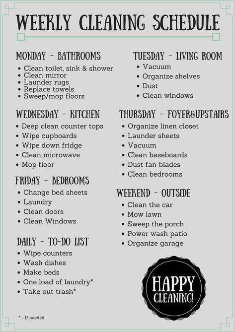 Home Cleaning Schedule Weekly, Daily Routine Schedule Clean House, Weekly Deep Cleaning List, Schedule Cleaning House, Weekly Room Cleaning Schedule, Cleaning Schedule By Day, Daily Home Cleaning Schedule, Daily Deep Cleaning Schedule, 1 Week House Cleaning Plan