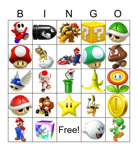 Super Mario Bingo Super Mario Worksheets Free Printables, Super Mario Bingo Free Printable, Mario Bingo, Super Mario Free, Mario Day, Free Printable Bingo Cards, Free Bingo Cards, Halloween Crafts Preschool, Bingo Template