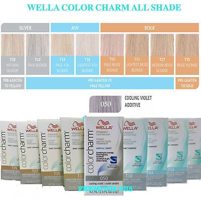 WEALL COLOR CHARM PERMANENT LIQUID HAIR TONER #ALL COLORS ,BOWL#Select your Item Toning Blonde Hair, Wella Color Charm Toner, Toner For Blonde Hair, Wella Toner, Wella Hair Color, Wella Color Charm, Liquid Hair, White Blonde Hair, Emergency Water