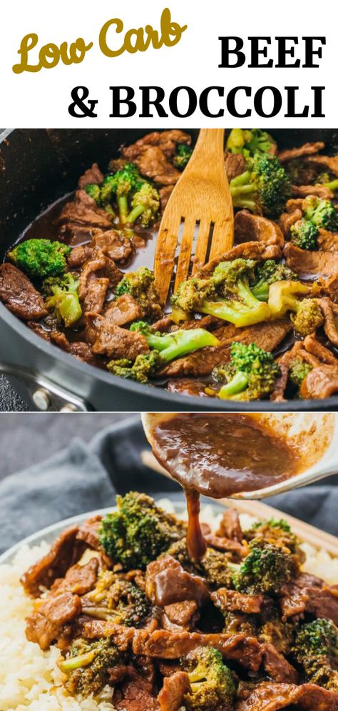 Keto Beef And Broccoli, Easy Skillet Dinner, Steak And Broccoli, Dinner Recipes Healthy Low Carb, Pf Changs, Keto Beef, Low Carb Low Fat Recipes, Beef And Broccoli, Easy Skillet