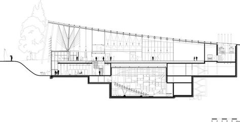 Zentrum Paul Klee, Bern, 2005 - RPBW - Renzo Piano Building Workshop Piano Design, Architecture Elevation, Architecture Panel, Architecture Logo, Architecture Concept Diagram, Renzo Piano, Architectural Section, Architecture Poster, Museum Architecture