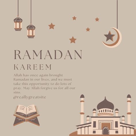 Ramadan Kareem Brown Instagram Post 21 Sehri Mubarak, Wishes For Ramadan, Sehri Mubarak, How To Increase Productivity, Brown Instagram, Ramadhan Mubarak, What Is Success, Ramadan Wishes, Islam Ramadan