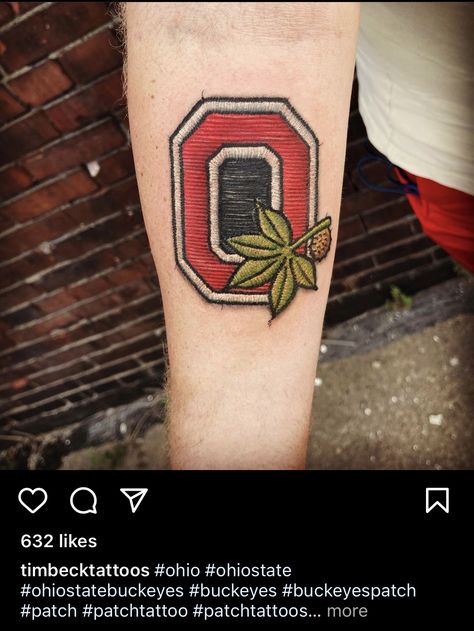 Ohio State Tattoos For Women, Ohio State Tattoos For Guys, Ohio State Buckeyes Tattoos, Ohio State Tattoos, Ohio Tattoo, Buck Eyes, State Tattoos, Brutus Buckeye, Interesting Tattoos