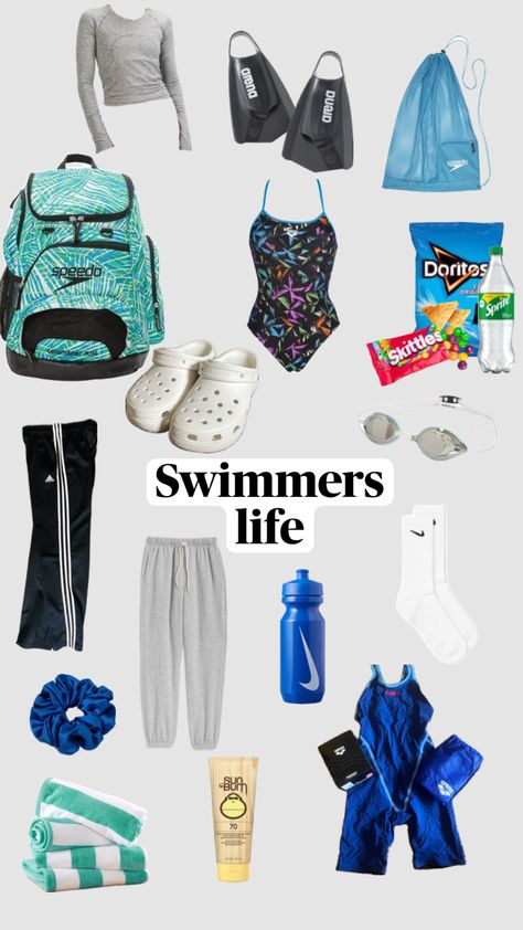 Swim Team Outfits, Swim Team Bag Essentials, Competitive Swimming Pictures, Swimming Aesthetic, Swim Workout, Swimming Pictures, Swimming Outfits, Swimmers Life, Swim Life