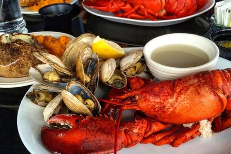 Southern Maine Coast, California Salad, Jerk Salmon, Lobster Shack, York Maine, Wood Grill, Southern Maine, Fresh Lobster, Clam Bake