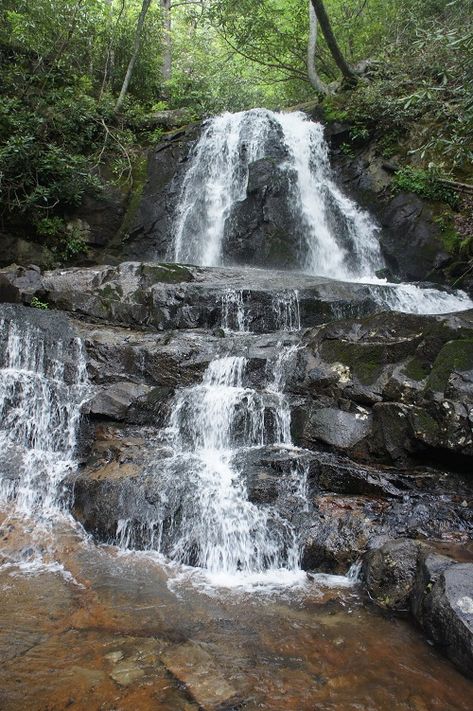 Great Smoky Mountains Fall, Laurel Falls Great Smoky Mountains, Great Smoky Mountains National Park Aesthetic, Smoky Mountain Hikes, Smoky Mountain Trails, Laurel Falls, Clingmans Dome, Fall Hiking, Great Smoky Mountains National Park