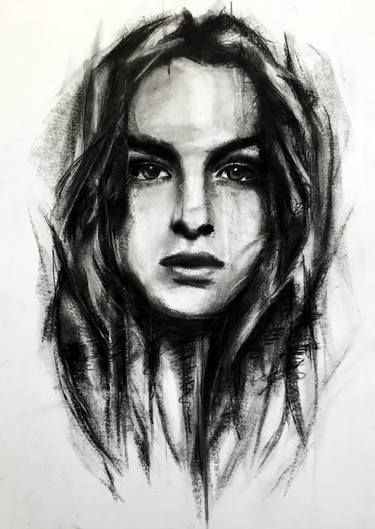 Charcoal Drawing Ideas, Charcoal Artists, Sketch Charcoal, Face Model, Drawing Charcoal, Art Charcoal, Charcoal Portraits, Charcoal Drawings, Charcoal Sketch