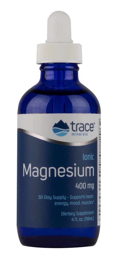 Trace Minerals Liquid Ionic Magnesium, 400 mg, 4 Ounce, 72 Ionic Trace Minerals, Soothe and Relax, Healthy Heart, Cell Production, Liquid Magnesium Supplement, Liquid Magnesium, Normal Blood Sugar Level, Liquid Vitamins, Magnesium Chloride, Fiber Rich Foods, Beauty Supplements, Trace Minerals, Natural Cleanser, Supplements For Women