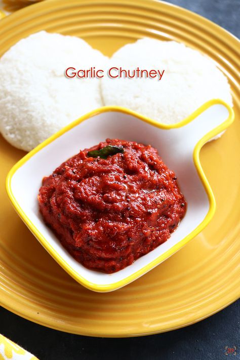 garlic chutney recipe White Chocolate Mousse Recipe, Rava Upma, Chilli Chutney, Dairy Free Dips, How To Cook Chili, Upma Recipe, Garlic Chutney, Idli Dosa, Tamarind Chutney