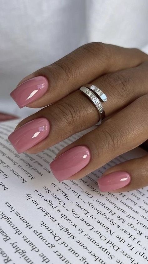 Milky Pink Nails, Short Classy Nails, Summer Nail Colors, Milky Pink, Subtle Nails, Work Nails, Casual Nails, Cute Gel Nails, Short Acrylic Nails Designs