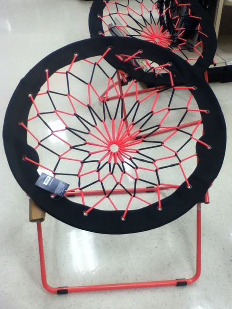 Bungee chair at Walmart Or Target ( I forgot ) I want this but in purple or something like that if possible Christmas Chairs, Bungee Chair, Ava Jules, Teen Girls Room, Girl's Rooms, Scene Room, Harlem Shake, Christmas Chair, Industrial Dining Chairs