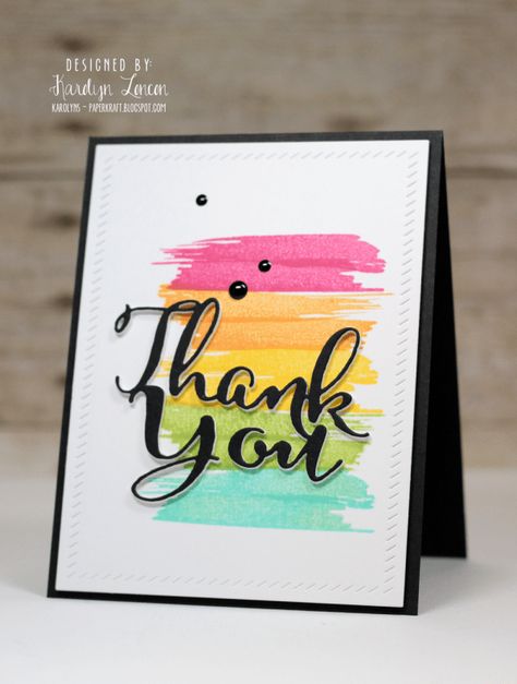 8 Ideas For An Extra Special Handmade Thank You Card – Stamping Thank U Cards, Handmade Thank You Cards, Thank You Card Design, Creative Birthday, Thanks Card, Handmade Birthday Cards, Watercolor Cards, Simple Cards, Cute Cards