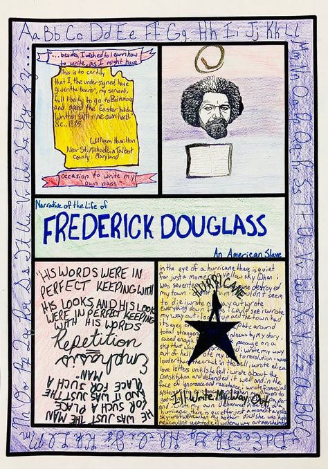 One Pager Examples History, One Pager Examples, One Pager Ideas, One Pager, Homeschool Writing, Frederick Douglass, Spark Creativity, Rosa Parks, My Class