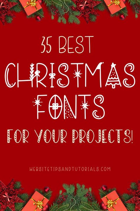 Best Christmas Fonts for Your Projects Font #font fonts #fonts christmas fonts #christmasfonts Christmas font #christmasfont 7.42 Nightmare Before Christmas Font, Christmas Fonts Alphabet, Popular Free Fonts, Canva Christmas, Alphabet Christmas, Fonts Cricut, Merry Christmas Font, Fonts Canva, Twitter Pics