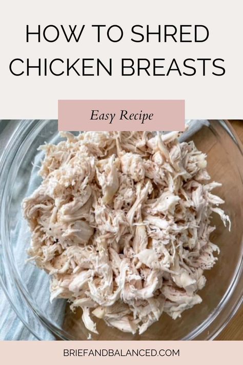 How To Shred Chicken Breast, Shredded Chicken Breast Recipes, Easy Shredded Chicken, Rotisserie Chicken Breast, Ways To Cook Chicken, Chicken Breast Recipes Easy, Easy Chicken Breast, Oven Chicken, Roasted Chicken Breast