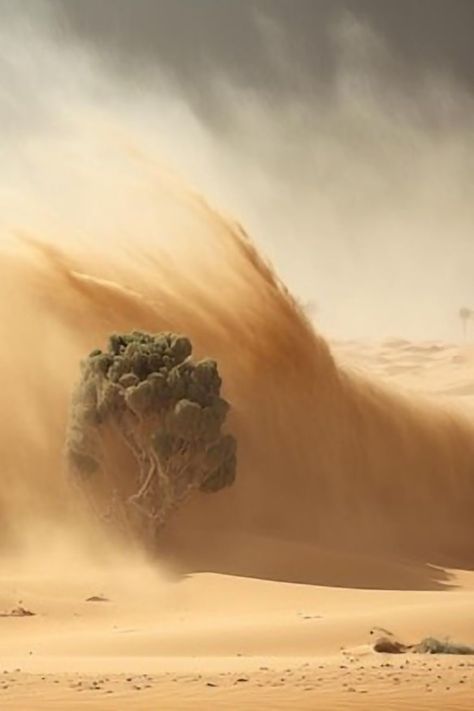 Desert Trees, Desert Background, Cold Deserts, Sand Storm, Desert Aesthetic, Storm Art, Hot Desert, Dust Storm, Desert Storm