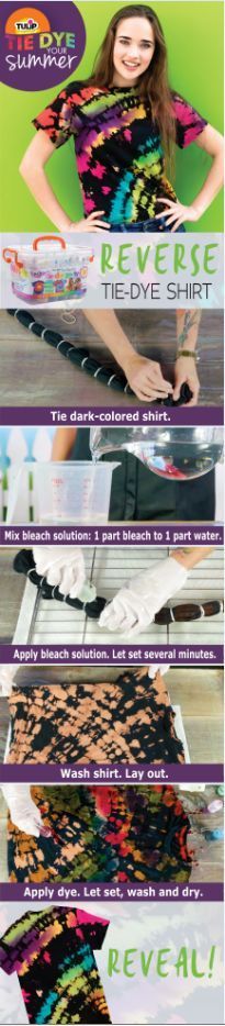 Bleach Tie Dye #howtotiedye #tiedyeshirt #tiedye #tiedyetechniques #tiedyekit #tiedyedesigns #bleachtiedye How To Make A Tie, Ty Dye, Clothing Alterations, Tye And Dye, Diy Tie Dye Shirts, Make A Tie, Tie Dye Party, Tie Dye Kit, Tie Dye Crafts