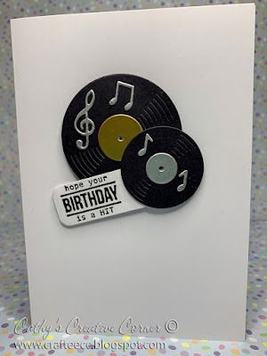 Cathy's Creative Corner: Hope your birthday is a hit! Musical Birthday Cards, Cricut Birthday Cards, Music Theme Birthday, Musical Cards, Men Cards, Cricut Birthday, Masculine Birthday Cards, Concord And 9th, Birthday Cards For Men