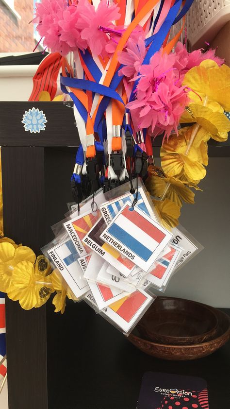 Back stage passes Eurovision Decorations, Eurovision Party Decorations, Eurovision Party Food, Eurovision Party, Eurovision 2022, Olympics Party, Eurovision 2024, International Party, Eurovision 2023