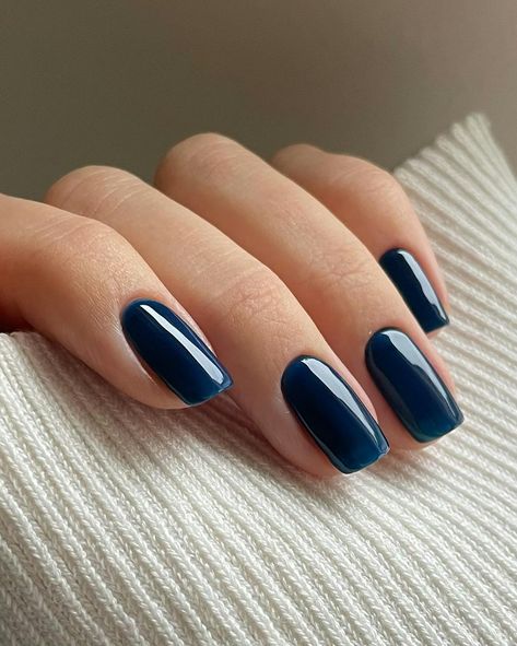 The 44 Best Blue Manicures for 2024 Nails Inspiration Gel, Nails Color Gel, Gel Nail Designs For Summer, Nail Colors Gel, Fall Nail Color Ideas, Nails Summer Gel, Fox Eye Makeup, Best Fall Nail Colors, Gel Nail Manicure