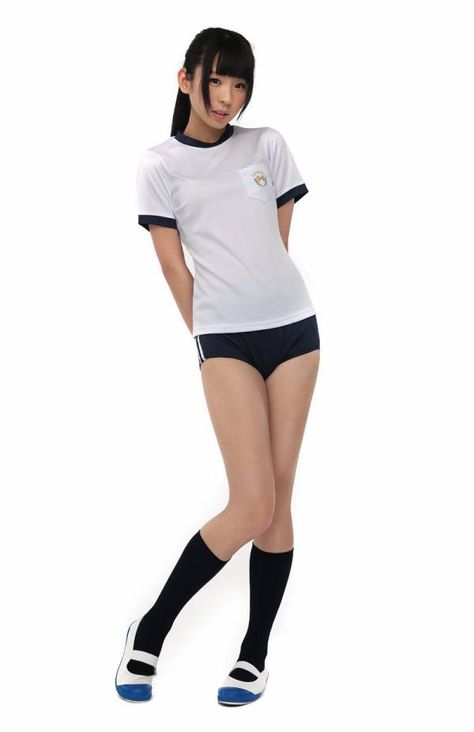 Gym Uniform, Japanese High School, Gym Sportswear, Japanese School, Sports Uniforms, Japanese Outfits, School Sports, Sport Girl, Gym Outfit