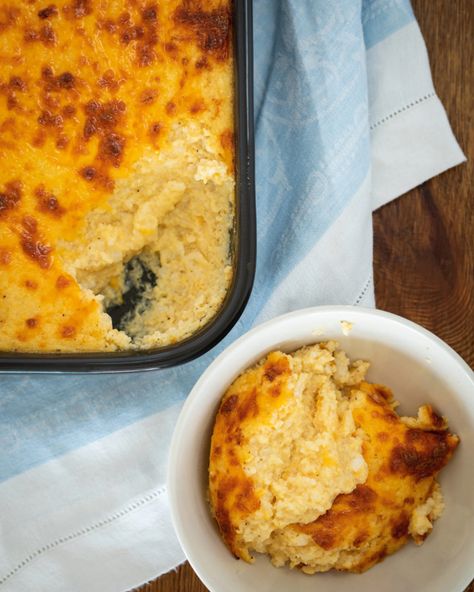 Baked Cheese Grits, Cheese Grits Casserole, Cheese Grits Recipe, Grits Casserole, Gullah Geechee, Cheesy Grits, Grits Recipe, Cheese Grits, Cup Of Jo