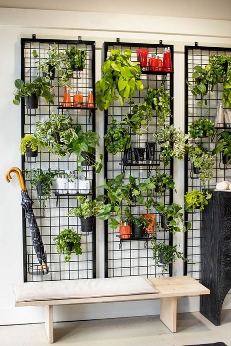 Faux plant wall