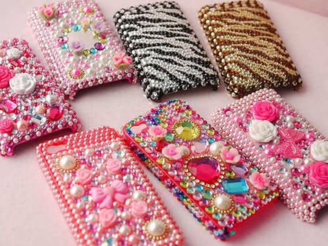 bling cell phone covers | ve wanted one of these bling-bling 3D cell phone cases forever. I ... 3d Cell, Bling Phone Cases, Decoden Phone Case, Kawaii Phone Case, Cell Phone Covers, All Things Cute, Everything Pink, Cute Cases, Cute Phone Cases