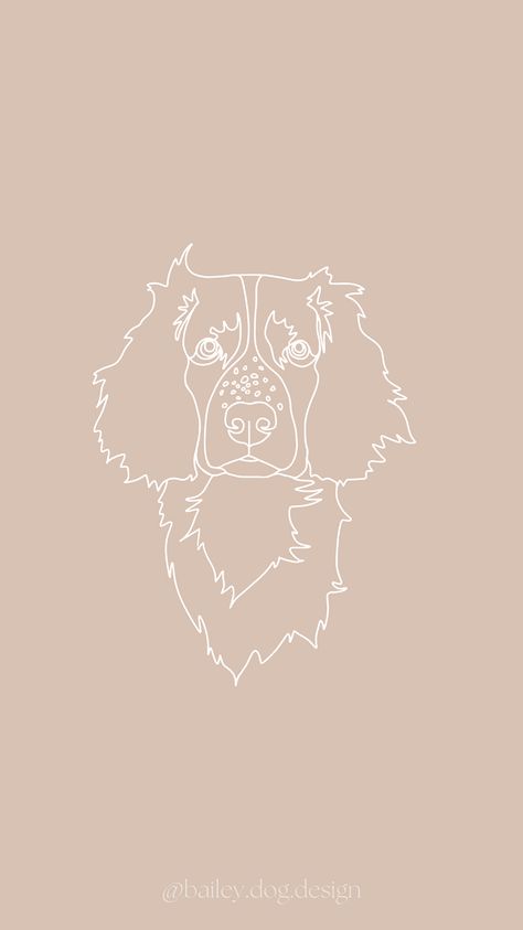 Cocker Spaniel Line Tattoo, Springer Spaniel Illustration, English Springer Spaniel Tattoo, Brittany Spaniel Tattoo, Springer Spaniel Tattoo, Spaniel Illustration, Sticker Sleeve, Sprocker Spaniel, Dog Background