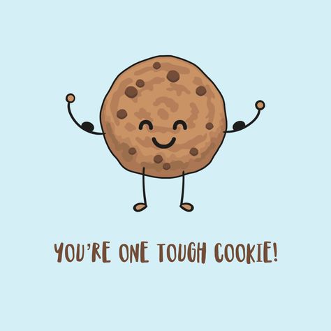 Cookie Quotes, Coffee Shop Signs, Dessert Packaging, Cute Puns, Tough Cookie, Food Puns, Cookie Inspiration, Food Packaging Design, Quotes And Notes