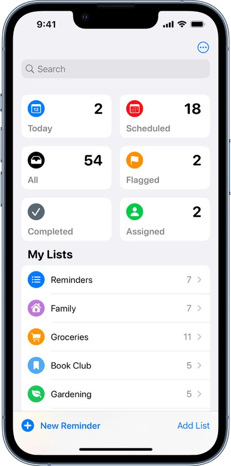 Search and organize lists in Reminders on iPhone - Apple Support Reminders Iphone Organization, Apple Reminders Aesthetic, Reminders On Iphone, Apple Reminders, Iphone Reminders, Iphone Notes, Apple Notes, Ios Apple, Organization Lists