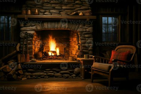 Rustic cabin, crackling fireplace, serene background, empty space for text AI Generated Serene Background, Abandoned Castles, Empty Spaces, Rustic Cabin, Castle, Fireplace, Cabin, Wattpad, Stock Photos