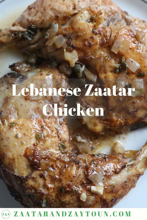 Chicken Maryland, Zaatar Chicken, Lebanese Chicken, East Recipes, Persian Recipes, Middle East Recipes, Lebanese Cuisine, Lebanese Food, Middle Eastern Dishes