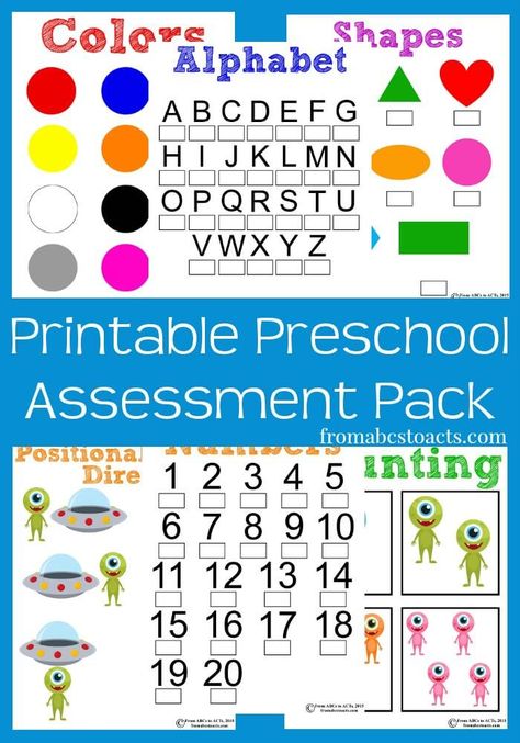 Printable Preschool Assessment Pack Prek Assessment, Preschool Assessment Forms, Kindergarten Assessment, Preschool Assessment, Daycare Forms, Preschool Alphabet, Free Preschool, Preschool Curriculum, Educational Printables