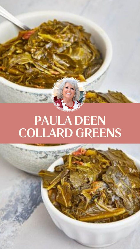 Paula Deen Collard Greens Kicking Collard Greens, Paula Dean Collards, Collard Greens And Chicken, Collard Greens With No Meat, Crockpot Greens Collard Southern Style, Collard Greens With Neck Bones, Collard Greens Ham Hock Recipe, Collard Greens Turkey Neck, Paula Deen Collard Greens Recipe