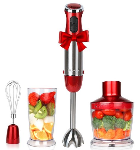 Essential Products | Pressure Luck Cooking Stick Blender, Immersion Blender, Food Chopper, Hand Mixer, Hand Blender, Egg Whisk, Milk Frother, Eat Smarter, Food Processor