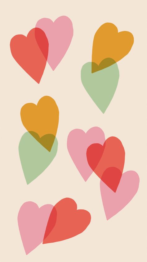 Colorful Minimalist Wallpaper, Cute Wallpapers For Your Phone, Fun Wallpaper Iphone, Colourful Wallpapers, Background Lockscreen, Hearts Vintage, Wallpapers For Phone, Lockscreen Iphone, Hd Phone Wallpapers