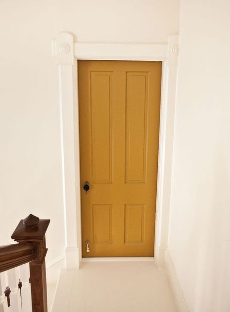 Mustard yellow door, ochre yellow Mustard Yellow Front Door, Mustard Yellow Door, Yellow Front Door, Mustard Yellow Bedrooms, Mustard Yellow Paints, Mustard Yellow Decor, Mustard Yellow Walls, Yellow Front Doors, Door Bedroom