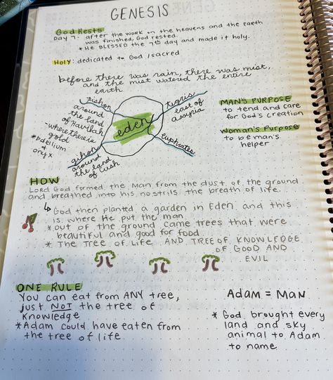 In depth study of Genesis. Notes I took for chapters 1-5 Genesis 1 Bible Study Notes, Bible Study Genesis Chapter 1 Notes, Bible Notes Genesis, Genesis Chapter 1 Notes, Genesis Bible Journaling Notes Chapter 1, Bible Study Notes Genesis, Genesis Bible Study Notes, Genesis Notes, Notes On Genesis