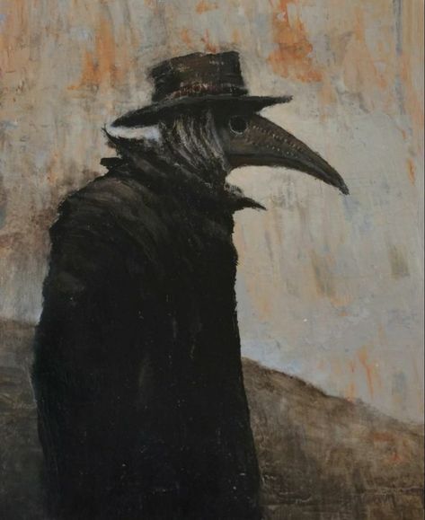 Doctor Painting, Doctor Drawing, Plague Mask, Doctor Mask, Arte Grunge, Crow Art, Occult Art, Plague Doctor, Dark Art Illustrations