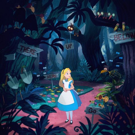 Alice In Wonderland Scenes, The Jabberwocky, Alice In Wonderland Room, Alice In Wonderland 1, Wonderland Aesthetic, Alice In Wonderland Aesthetic, Alice In The Wonderland, Alice In Wonderland Disney, Animation Disney