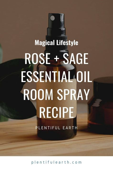 Smudge Spray Recipe, Essential Oil Spray Recipes, Sage Spray, Room Spray Recipe, Spiritual Room, Aura Spray, Smudge Spray, Jar Spells, Cleansing Spray