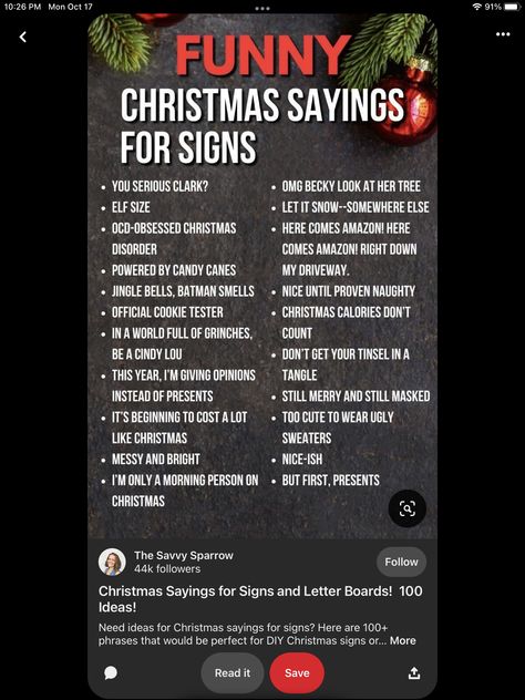 Smell Quotes, Santa Claus Quotes, Board Sayings, Christmas Smell, You Serious Clark, Message Board, Christmas Quotes, Board Ideas, Christmas Humor