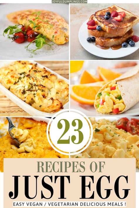 JUST EGG Ingredients Justegg Recipes, Just Egg Vegan Recipes, Just Egg Recipes, Fiber Breakfast, Vegan Recipes For Breakfast, Vegan Brunch Recipes, High Fiber Breakfast, Just Egg, Vegan Egg