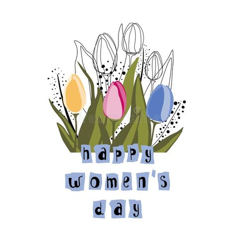 Women's Day Cards, Happy March, Studio Portrait Photography, Graphic Design Infographic, Happy Women's Day, 8 March, 8th Of March, Cute Profile Pictures, Drawing Lessons